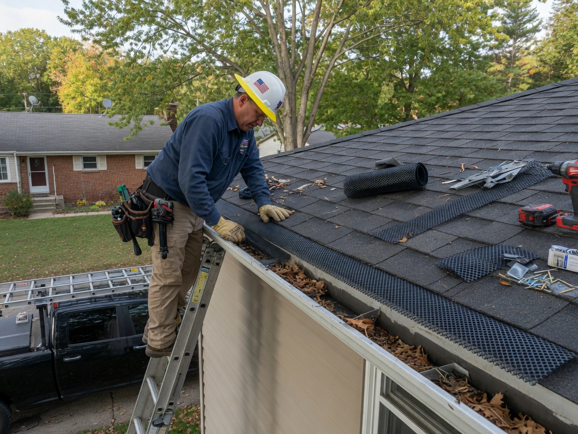 Gutter Cleaning in McDowell Forest Preserve